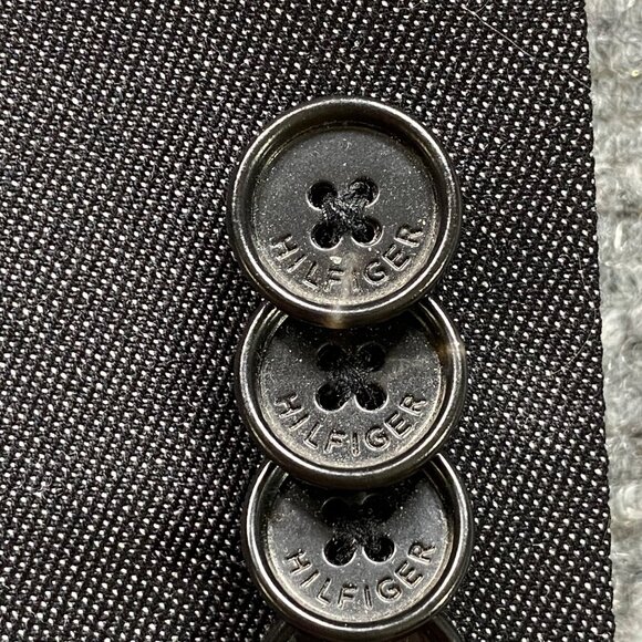 Tommy Hilfiger Blazer Mens 48R Drak Grey Wool-Blend Suit Jacket Sport Coat - Picture 15 of 15